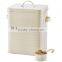 Metal Dog Dry Food and Pet Treats Storage Container Canister Tin Box with Scoop
