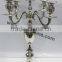 Nickel plated candelabra centerpieces wedding
