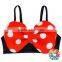 White Dots Red Black Bow Top Ruffle Bloomers Lovely Two Pieces Baby Bikini Swimsuit