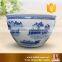 China suppliers antique landscape blue white plant pots ceramic