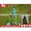 New China Products For Sale Art Work Resin Craft Peacock Solar Home Solar Led Ground Light