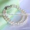 2 rows 4-5mm rice shape freshwater pearl bracelet