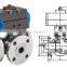 316 stainless steel DN15-DN100 flanged Pneumatic ball valve