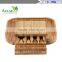 Manufacturers selling 100% organic bamboo cheese board and four slices of knife