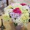 Hot sell in Europe short high quality decoration artificial flowers hydrangea