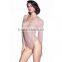 Women sexy long sleeve transparent leotard LD6048