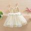 New fashion girls' Sleeveless Summer Princess sequin dresses lace dress