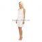 High quality white plus size women clothing dress
