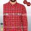 OEM Latest Design Fashion Check Slim Fit Mens Designer Shirts