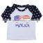 childrens boutique clothing long sleeve raglan shirts print 4th of July cotton shirt