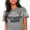 Short sleeve round neck graphic print wome t shirt,custom t shirt for women 2016
