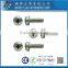 Taiwan Philip Pan Head Soft Machine Screw With Header Point SEMS With Double Washer External Tooth Washer and Flat Washer