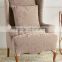 Stretch reclining wing chair covers