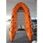 PVC aluminum flat bottom sport boat/pvc inflatable boat with aluminum floor