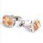 Luxury cufflinks orange crystal wedding cufflinks