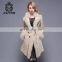 Hot sale Women Double Face Leather Jacket Sheep Fur Coats Woman