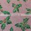 flower glitter printed fabric Christmas packing wrapping fabric