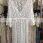 White Summer Women Floral Beach Dress Bikini Cover up Kaftan