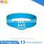 Unisex debossed silicone bracelet for activities event