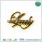 Zinc Alloy Hardware Manufacturer Metal Gold Custom Logo For Handbags