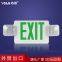 High Quality  Two Heads LED Emergency Light Exit Sign Lamps