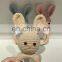 Yarncrafts  Natural Wooden Baby Toys Cotton Crochet Animal Teething Ring Teether Rattle