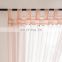 New Design Rod Pocket Pom Pom Sheer Fancy Voile Sheer Fabric Curtain