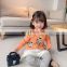 2020 children's clothing autumn and winter new middle and small children's sweater mink fur cartoon pullover casual sweater