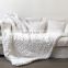 Hot Sales Large chunky knit blanket for home High Quality Amazon hot Knitted Throw Blanket