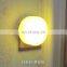 Round hotel bedroom boundary indoor remote control led night light flat panel wall light wireless light