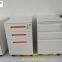 Gooseneck Handle Mobile steel pedestal with Three Drawers Letter/Legal File Size Use