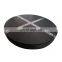 Black  color PU open timing belt with steel cord