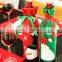 2020 Snowman Party Ornament Champagne Red Wine Bottle Covers Bag for Christmas Decor Home Navidad