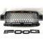 Front Mesh Grill Upper Grille ABS With Three Amber LED Fit for Ford F150 2018-2019
