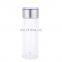 500ML double wall insulated glass water bottle with tea infuser for office