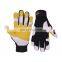 HANDLANDY Women Goatskin Leather Work Gloves Sport Hand Gloves for Bike Riding Gloves