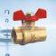 High Pressure Pn25 Bronze Hose Fitting 3 Way Cast Brass Water Ball Cock Valve With Strainer