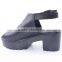 New model women platform ankle strap sandals wholesale china shoes with snakeskin