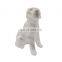 Marble Porcelain Bulldog Ceramic Husky Dog Figurine