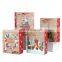 Customize Kraft Christmas Kraft Gift Paper Sweet Bag With Ribbon Handle