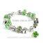 fashionable metal bracelet with trendy beads alloy jewelry bracelet bead charm bracelet