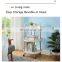 Modern simple design 3-tier storage rack utility home kitchen white storage hand trolley bathroom storage rack
