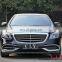 Car Body Kits grille MAYBACH Style For Benz S class w222 2018-2021 Car bumpers  exhaust tips panel