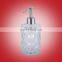 Modern design Cosmetic liquid soap packaging Glass Bottle with liquid dispenser pump