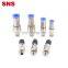 SNS NHRC Series Inch pneumatic high speed straight male threaded brass pipe connector rotary fittings