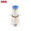 SNS NHRC Series Inch pneumatic high speed straight male threaded brass pipe connector rotary fittings