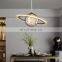 Glass Ball Chandeliers Design Hanging Lighting Simple Kitchen Room Decor Metal Pendant LED Lamp