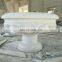 Natural stone beauty white granite flower pot