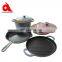 4pcs enamel non stick cast iron cookware