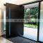 Aluminum front door design, middle swing door is durable and fireproof